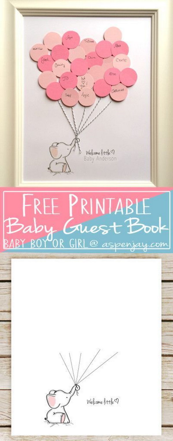 Cool DIY Baby Shower Guest Book Ideas - Noted List