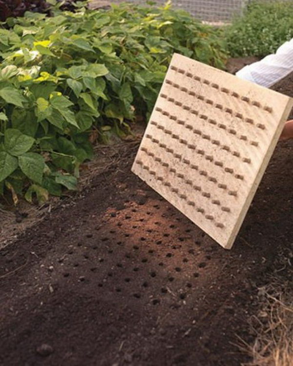 Use This Diy Planting Board To Create Perfect Rows In Your Garden. 