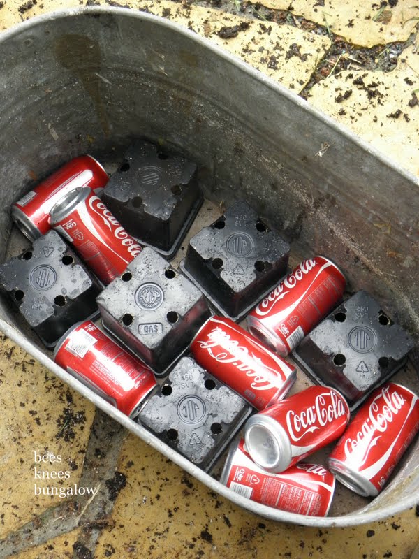 Use Empty Soda Cans At The Bottom Of A Plater To Make It Lighter. 